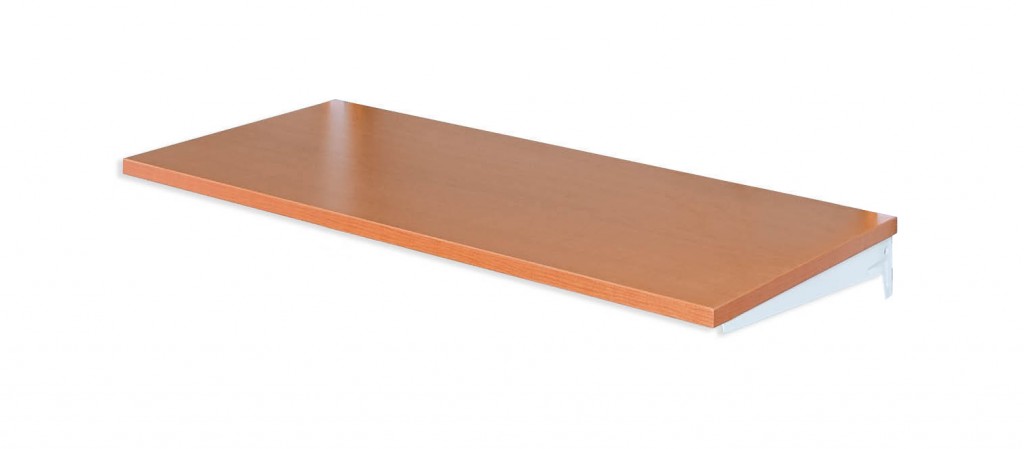 Poschodie pre nástenný regál 30 x 80 cm, biele, police čerešňa