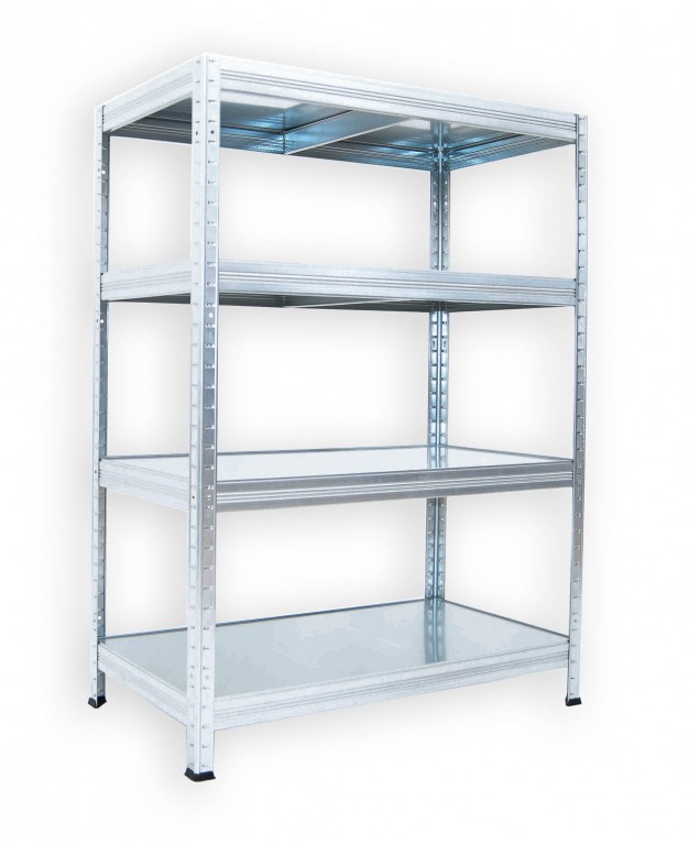 Kovový regál do technickej miestnosti Biedrax 60 x 60 x 120 cm, pozinkovaný - 4 police pozink