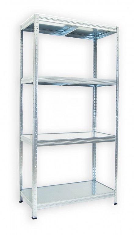 Kovový regál do technickej miestnosti Biedrax 60 x 60 x 180 cm, pozinkovaný - 4 police pozink