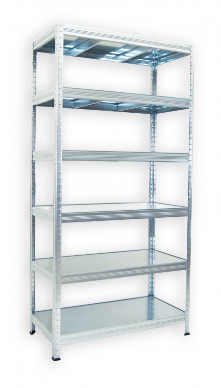 Kovový regál do technickej miestnosti Biedrax 45 x 120 x 180 cm, pozinkovaný - 6 políc pozink