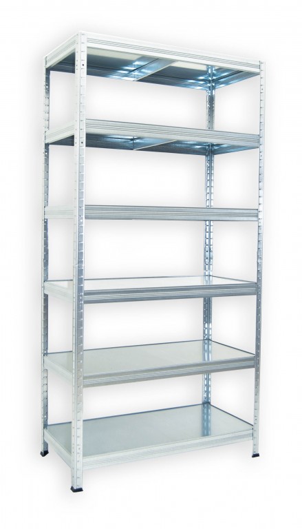 Kovový regál do domácnosti Biedrax 50 x 75 x 180 cm, pozinkovaný - 6 políc pozink