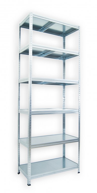 Kovový regál do domácnosti Biedrax 60 x 75 x 210 cm, pozinkovaný - 6 políc pozink