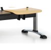 Lavice do čekárny dřevěná ISO Biedrax LC9745 - podnož chromovaná
