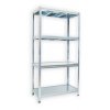 80990 kovovy regal do sklepa biedrax 50 x 90 x 180 cm pozinkovany 4 police pozink