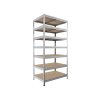 Kovový regál do domácnosti Biedrax 35 x 75 x 240 cm, pozinkovaný - 7 políc MDF