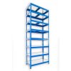127565 kovovy regal do skladu biedrax 50 x 75 x 270 cm modry 8 polic pozink