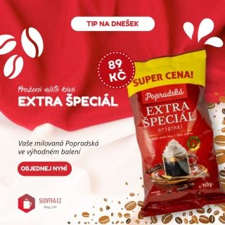 ☕ TIP NA DNEŠEK: Popradská káva mletá Extra Špeciál ve výhodném balení 🔥 100% arabika s intenzivní vůní a chutí, která...