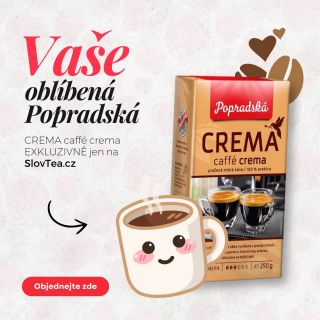 ☕ Vaše oblíbená Popradská ❤️ 100% arabica s jemnou chutí, bohatou pěnou a intenzivním aromatem. Popradská Crema Caffé...