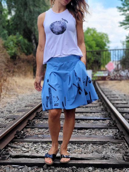 www slowfox cz sukne sklady bubina modra rucni potisk 1