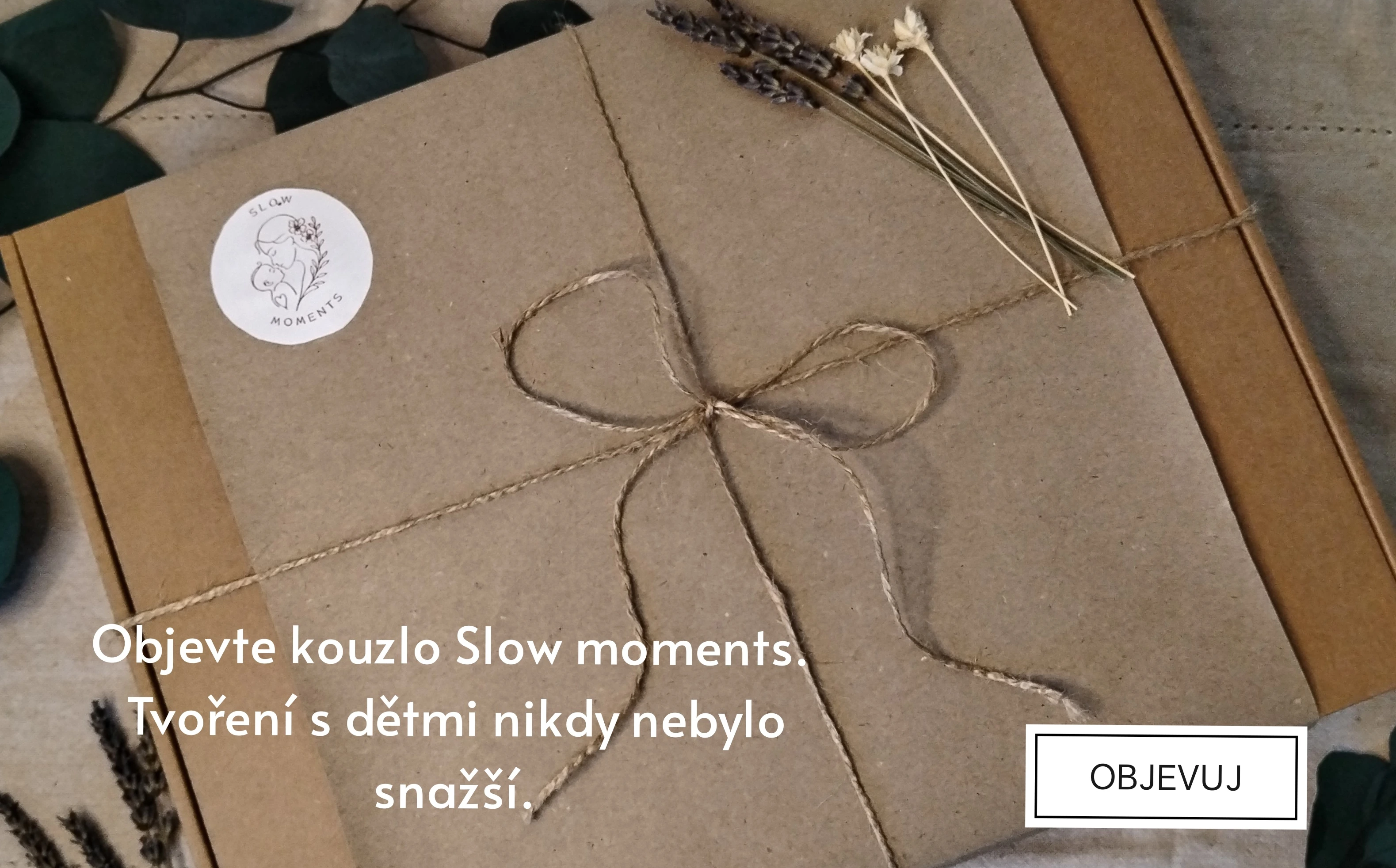 Kreativní box Slow moments pro tvoření s dětmi.