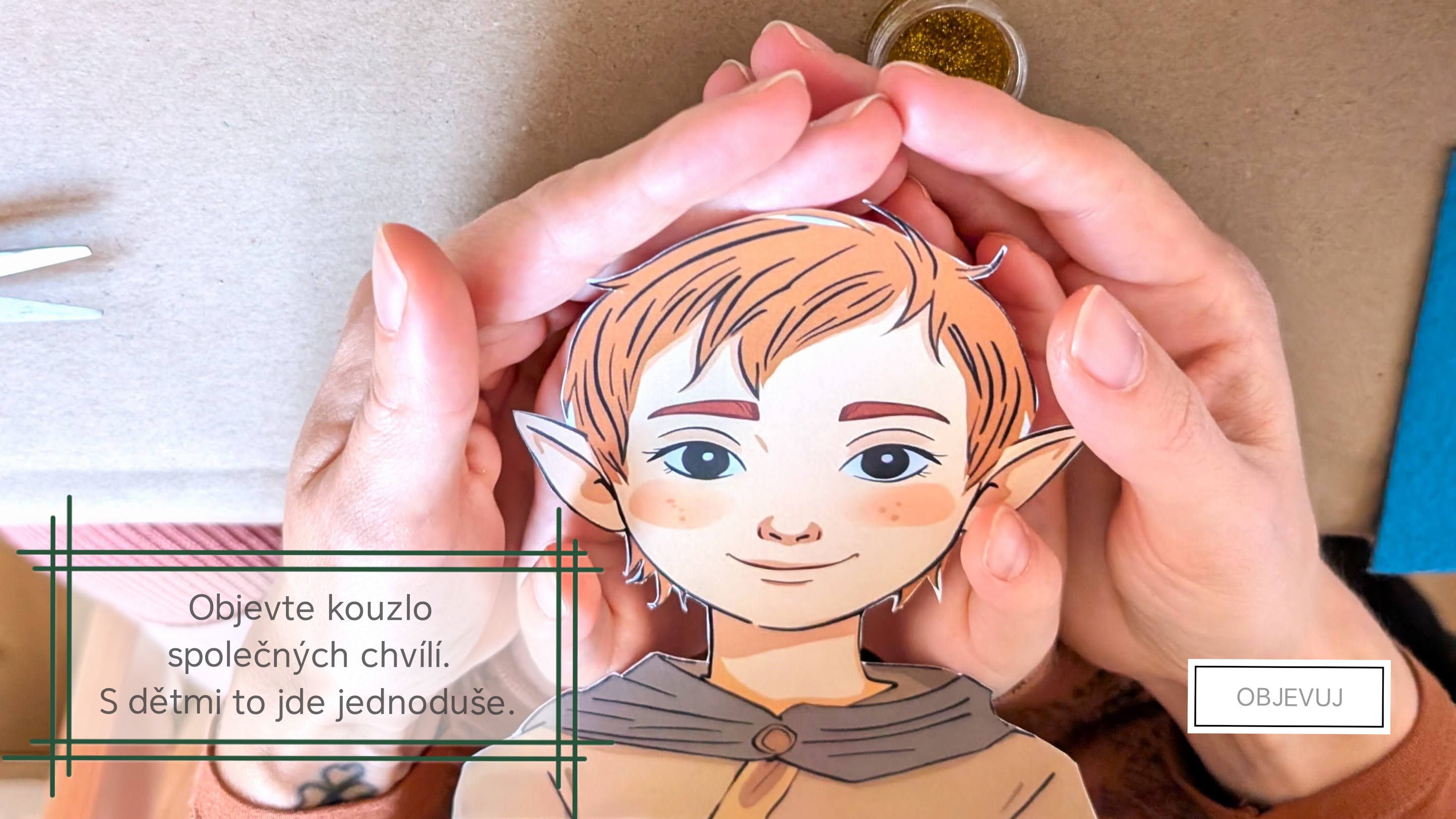 Kreativní box Slow moments pro tvoření s dětmi.