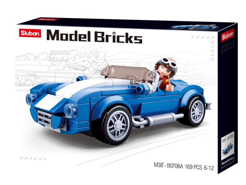 Sluban Model Bricks M38-B0706A Sportovní vůz