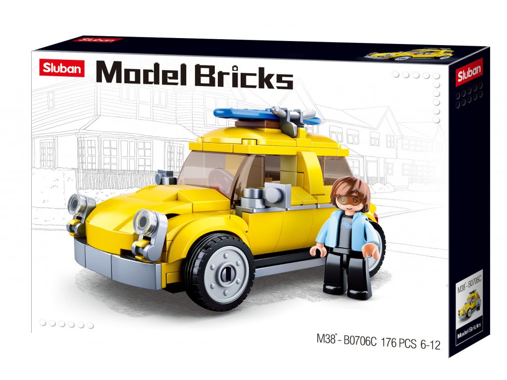 Sluban Model Bricks M38-B0706C Volksauto