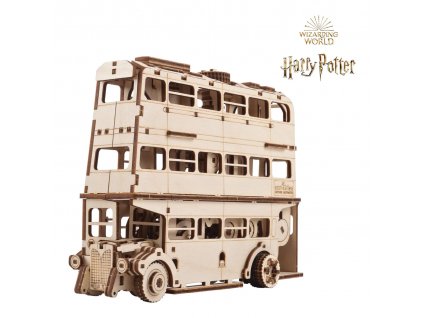 Ugears 3D dřevěné mechanické puzzle Harry Potter Rytířský autobus