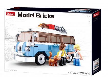 1723 sluban model bricks m38 b0707 hippie autobus