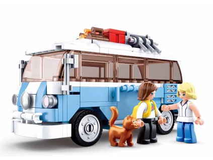 1723 sluban model bricks m38 b0707 hippie autobus