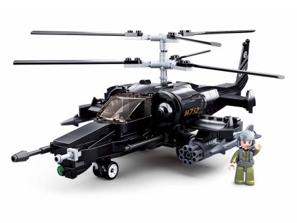 1822 1 sluban army model bricks m38 b0752 bojovy vrtulnik