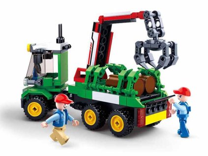 1888 1 sluban town farma m38 b0778 traktor s privesem na klady