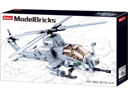 2050 sluban army model bricks m38 b0838 bitevni helikoptera