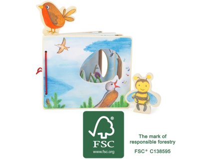 11217 legler small foot Holzbuch in der Luft FSC