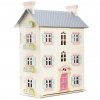 H150 cherry tree hall 2021 blue pink dolls house on white