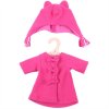 Bigjigs Toys Růžový kabátek s čepičkou pro panenku 38 cm