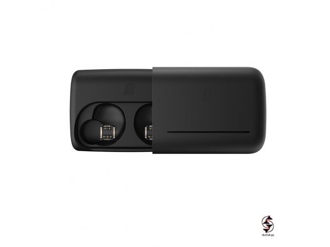 Dock nabíječka s baterií pro sluchátka Bragi The Dash v černé barvě