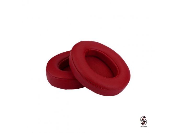 Červené plnohodnotné polštářky pro sluchátka Beats Studio 2 a studio 3 - také pro Wireless verzi