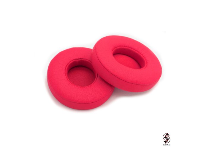 cervene nausniky polstrovani na usi ke sluchatkum beats solo 2 wireless earpads cushions w1000