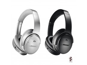 Bluetooth sluchátka s Noise cancellingem Bose QC35 Mark 2 - černá a stříbrná