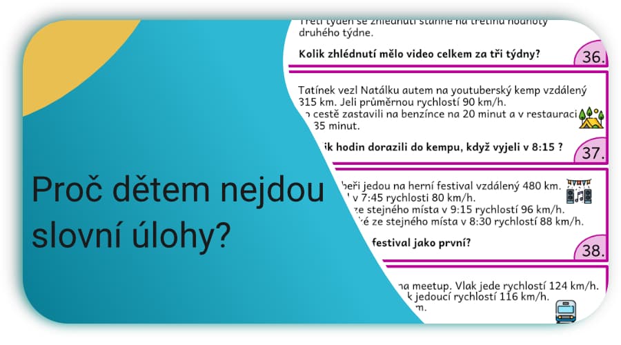 Proč dětem nejdou slovní úlohy