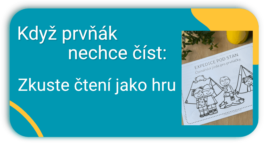 Když prvňák nechce číst: Zkuste čtení jako hru