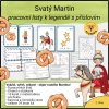 Svatý Martin - pracovní listy k legendě s příslovím