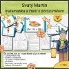 Svatý Martin - matematika a čtení s porozuměním