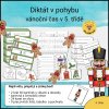 Běhací diktáty – vánoční čas v 5. třídě