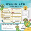 Běhací diktát – 2. třída – čtení a přepis vět