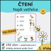 Čtení s porozuměním 1. třída – Najdi vetřelce (pracovní listy PDF)