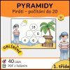Matematické pyramidy – Piráti –počítání do 20 bez přechodu