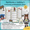 Rychlovky z češtiny 5 - koncovky podstatných jmen