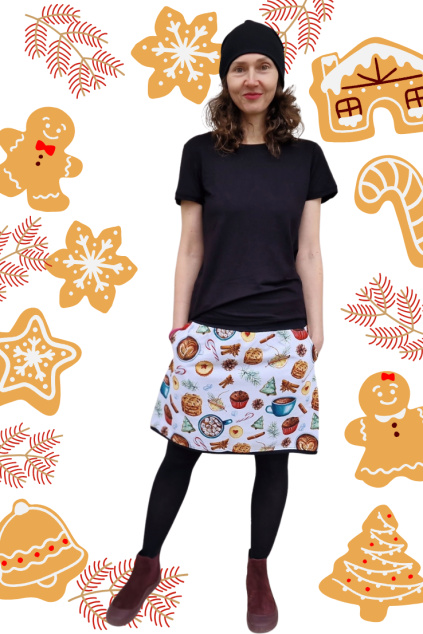 dámská vánoční sukně