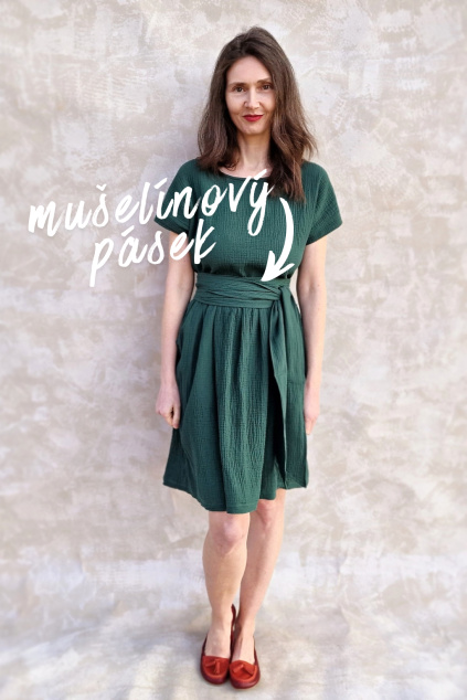 mušelínový pásek