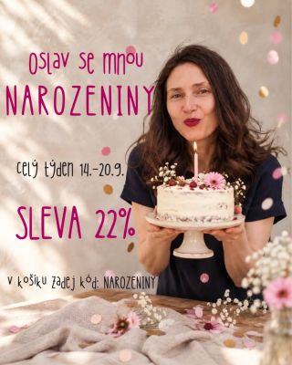 🥳 Pojď se mnou oslavit NAROZENINY 🎂🥳 Kdo jste tu se mnou déle víte, že 22.9. slavím narozeniny a ráda je slavím s vámi...