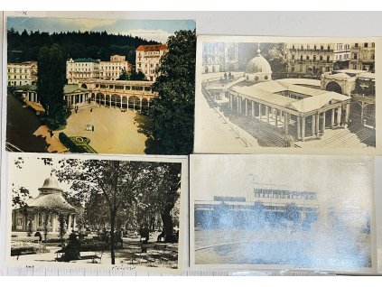 pohlednice 4x lázně Československo