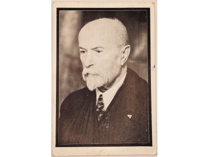 pohlednice smuteční  T. G. Masaryk, 1937