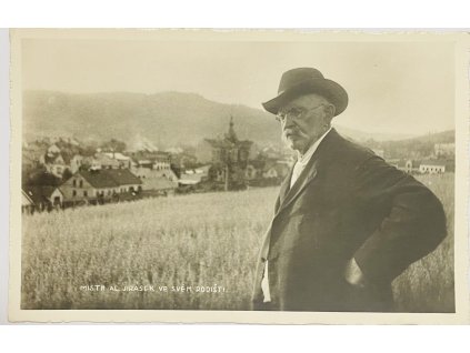 3 pohlednice Alois Jirásek - Grafo Čuda Holice