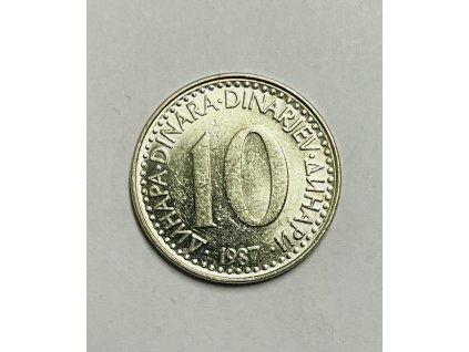 10 dinárů 1987