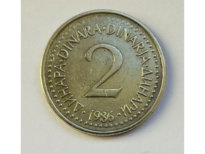 2 dinar 1986