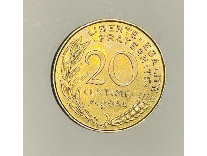 20 Centimes 1964