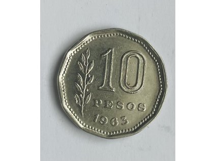 10 pesos 1963