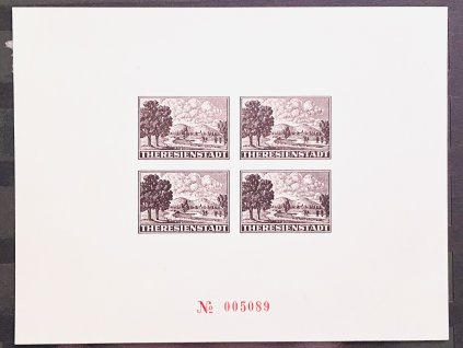 FAKSIMILE ARŠÍKU PRO ČERVENÝ KŘÍŽ, TEREZÍN - MONOGRAFIE 1996